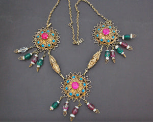 Gilded Uzbek Necklace with Stones