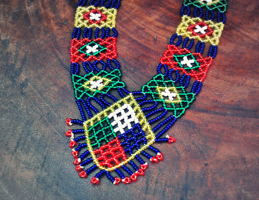 Vintage Mexican Beaded Necklace
