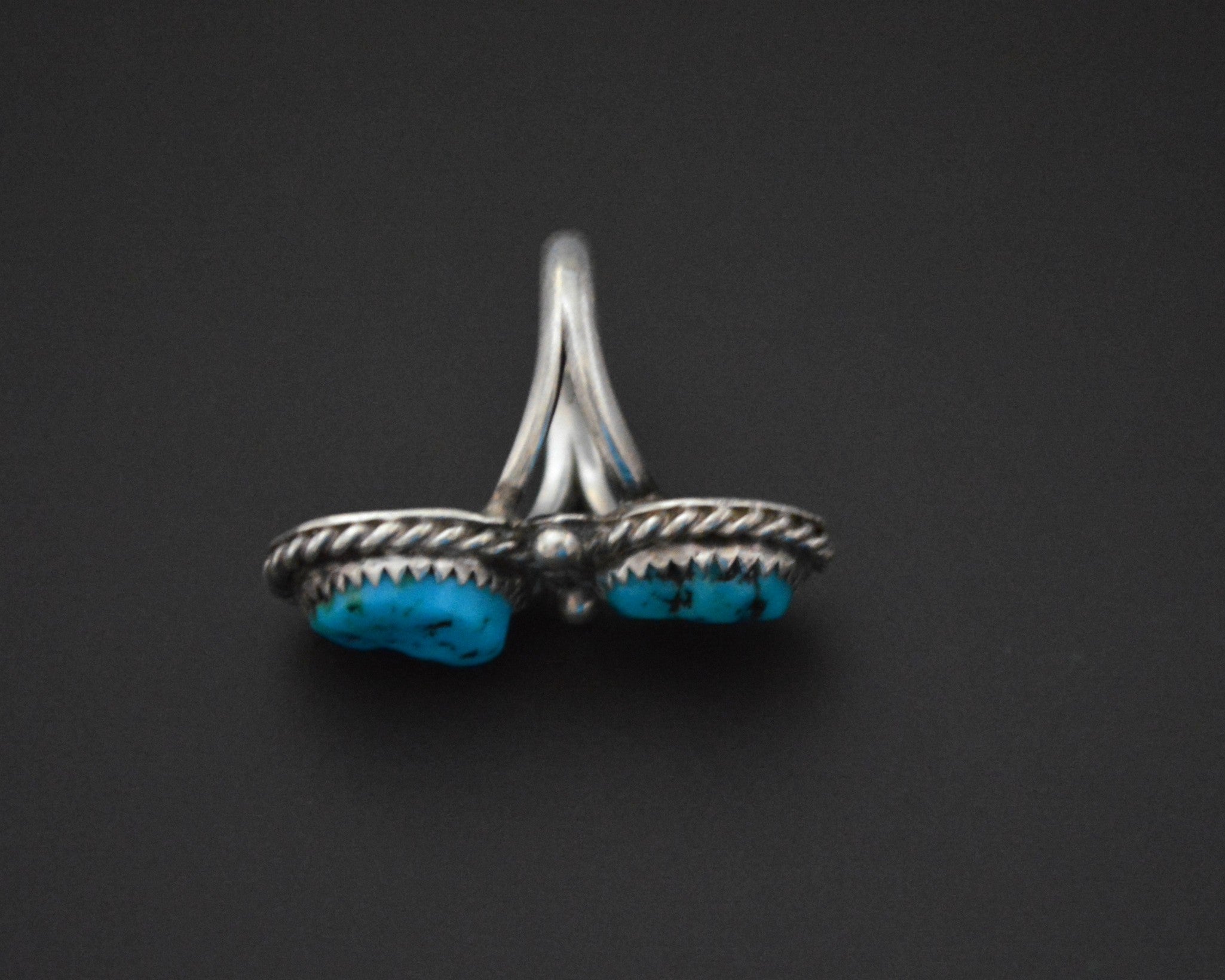 Native American Navajo Turquoise Nugget Ring - Size 5