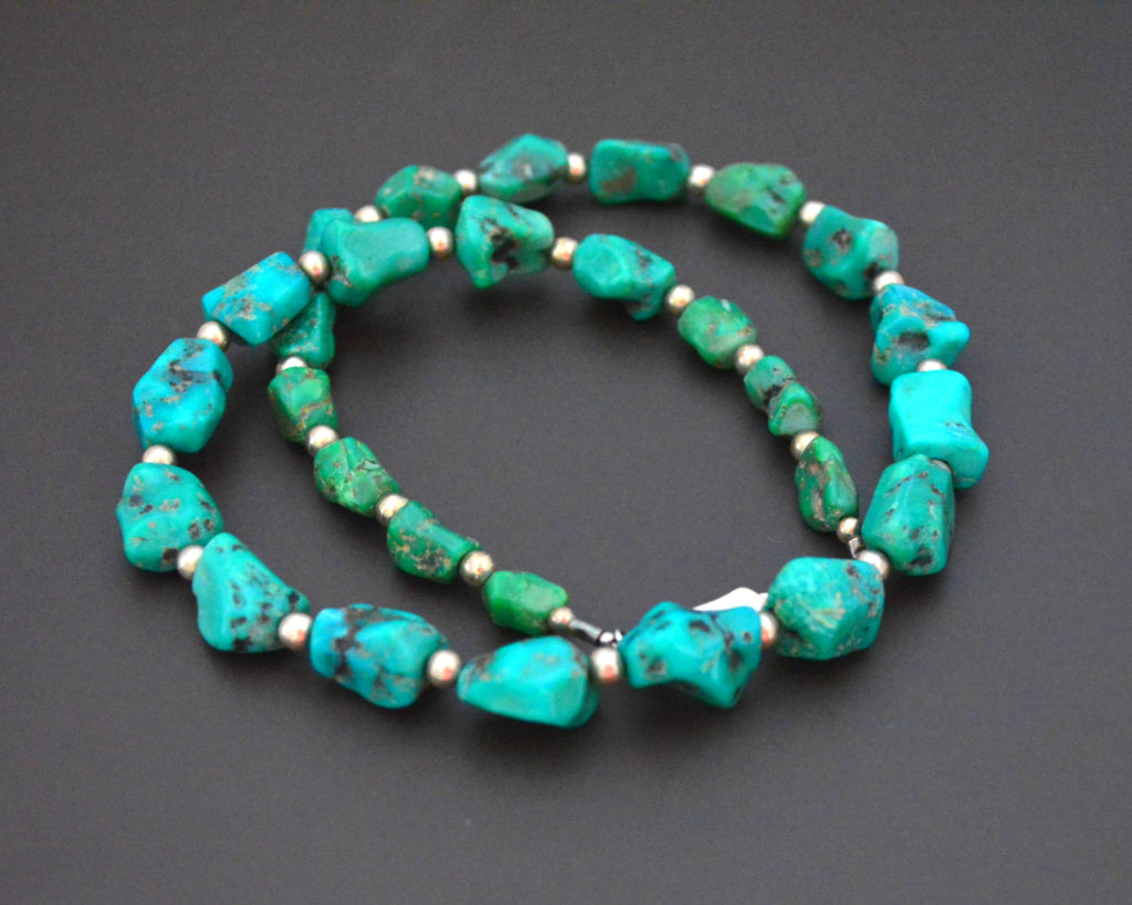 Turquoise Nugget Bead Necklace