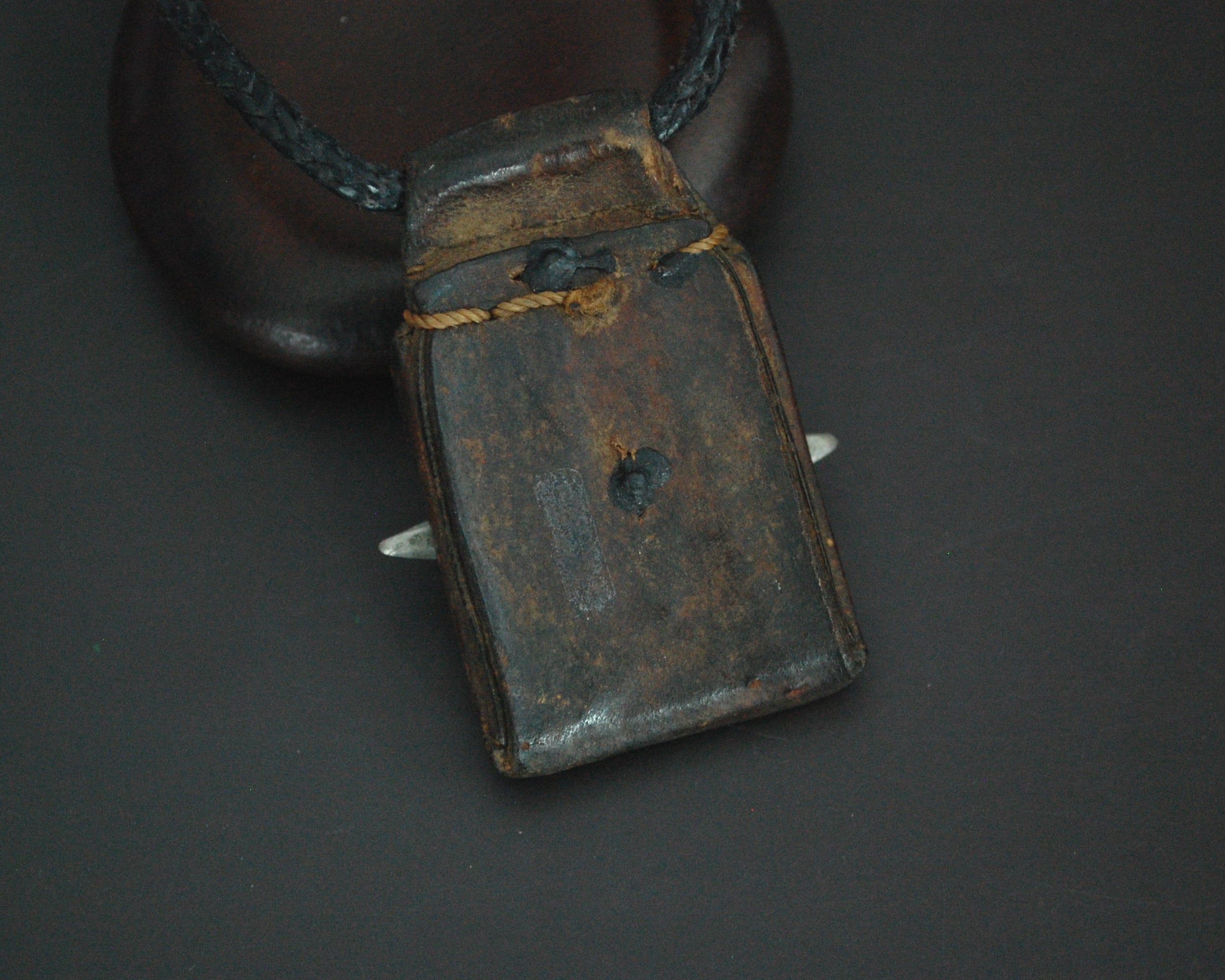 Tuareg Cross Leather Talisman Pendant on Cord