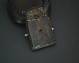 Tuareg Cross Leather Talisman Pendant on Cord