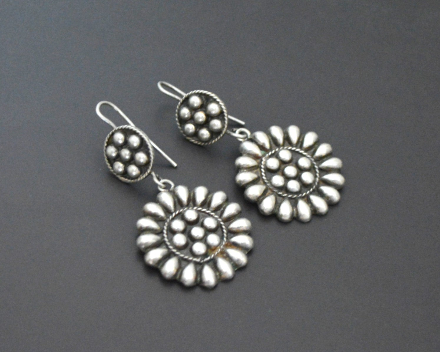 Rajasthani Flower Dangle Earrings