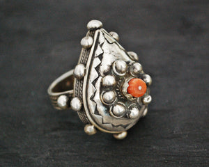 Gorgeous Berber Coral Ring - Size 8
