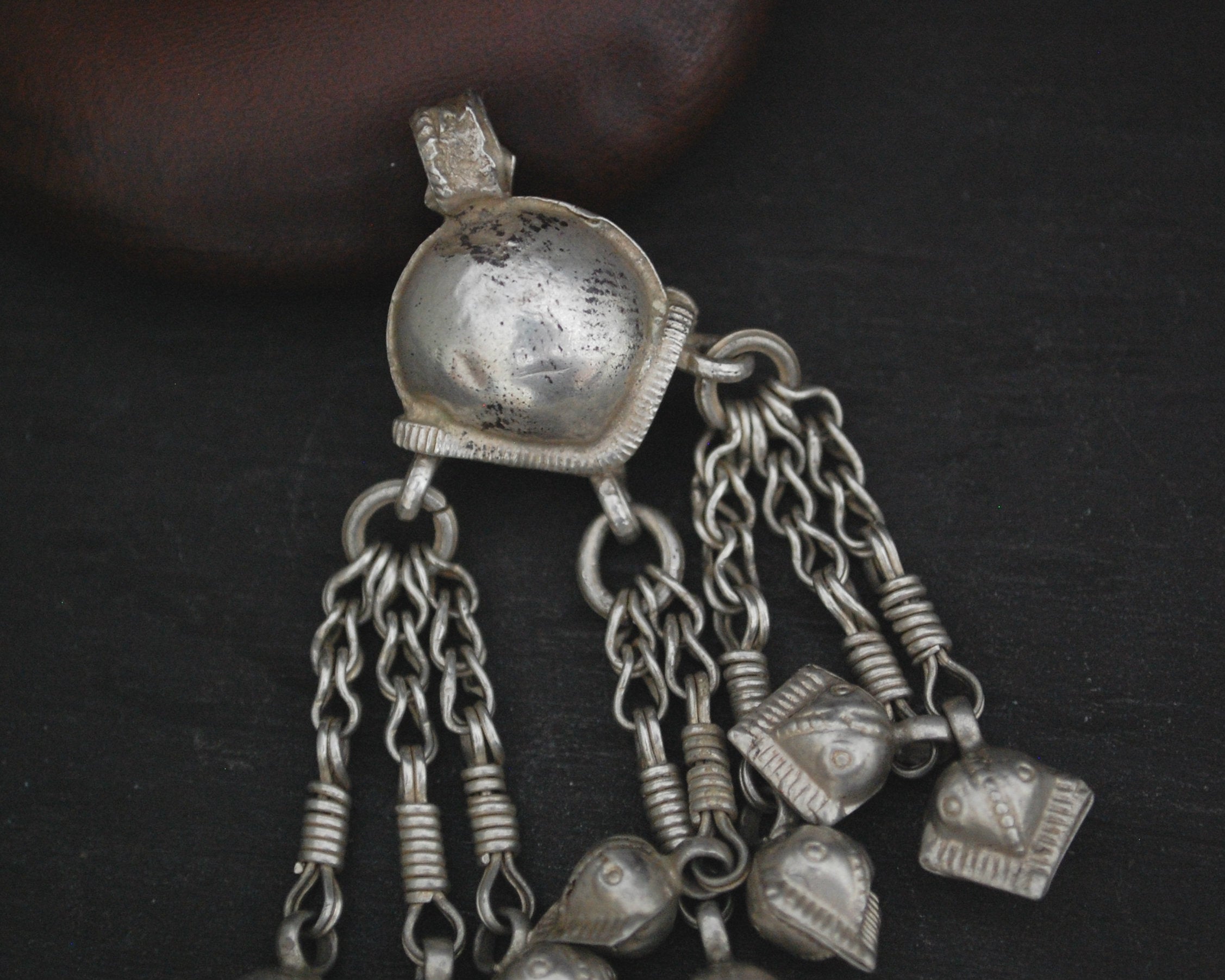Old Afghani Bell Charm Pendant
