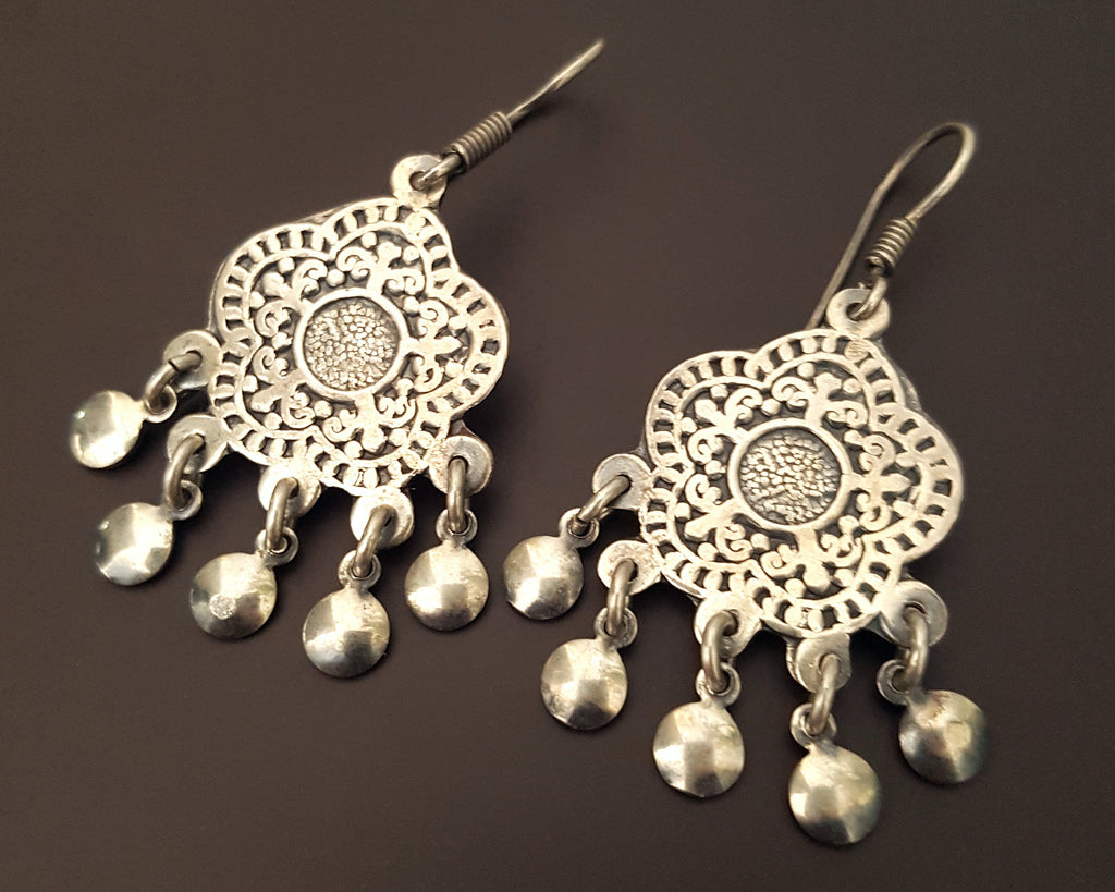 Egyptian Earrings with Dangles
