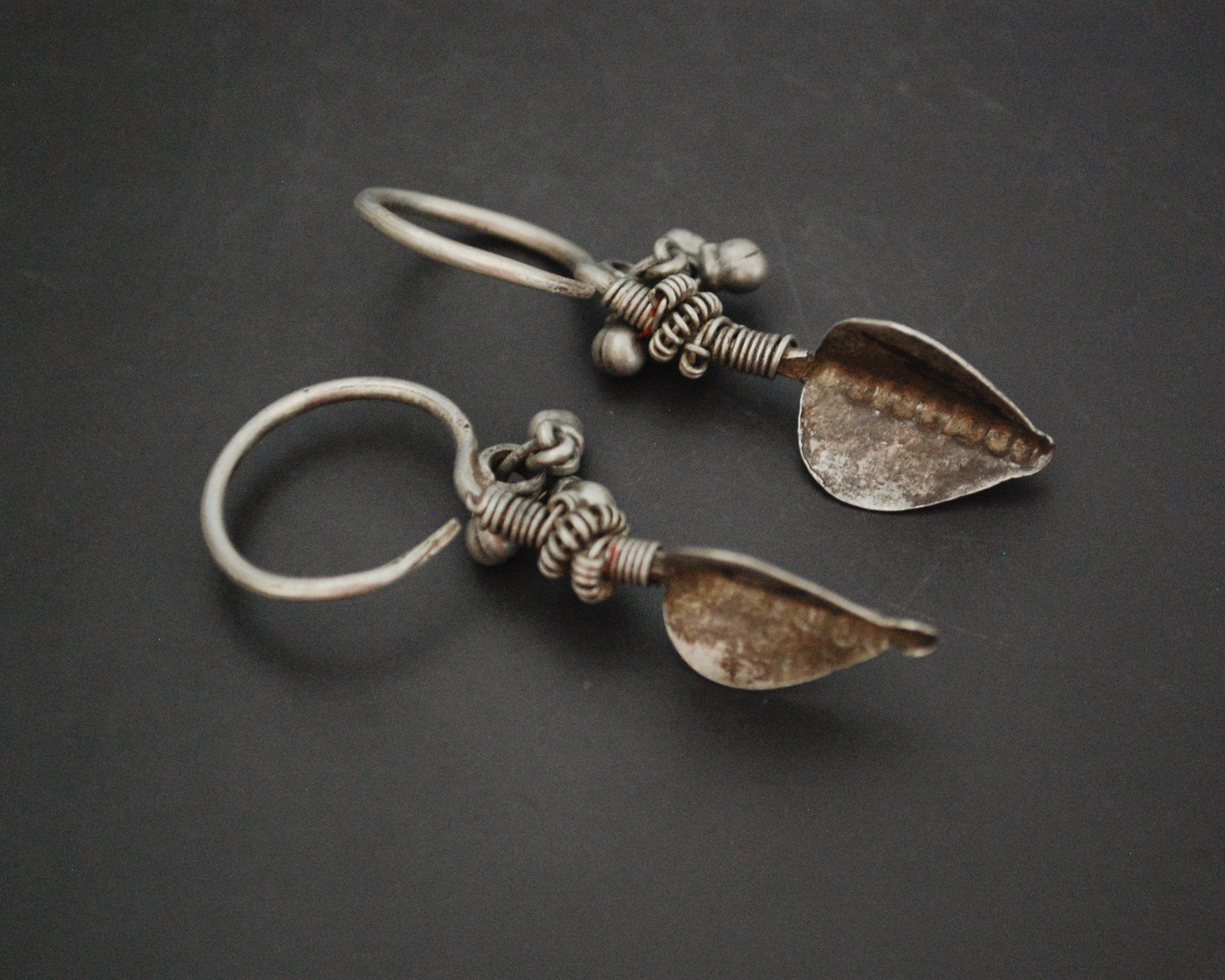 Rajasthani Tribal Silver Earrings