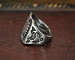 Navajo Thunderbird Ring - Size 6.5