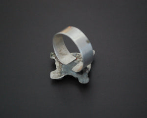 Ethnic Turquoise Ring - Size 9.5
