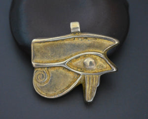 Reserved for B. - Eye of Horus Pendant - Sterling Silver Gilded