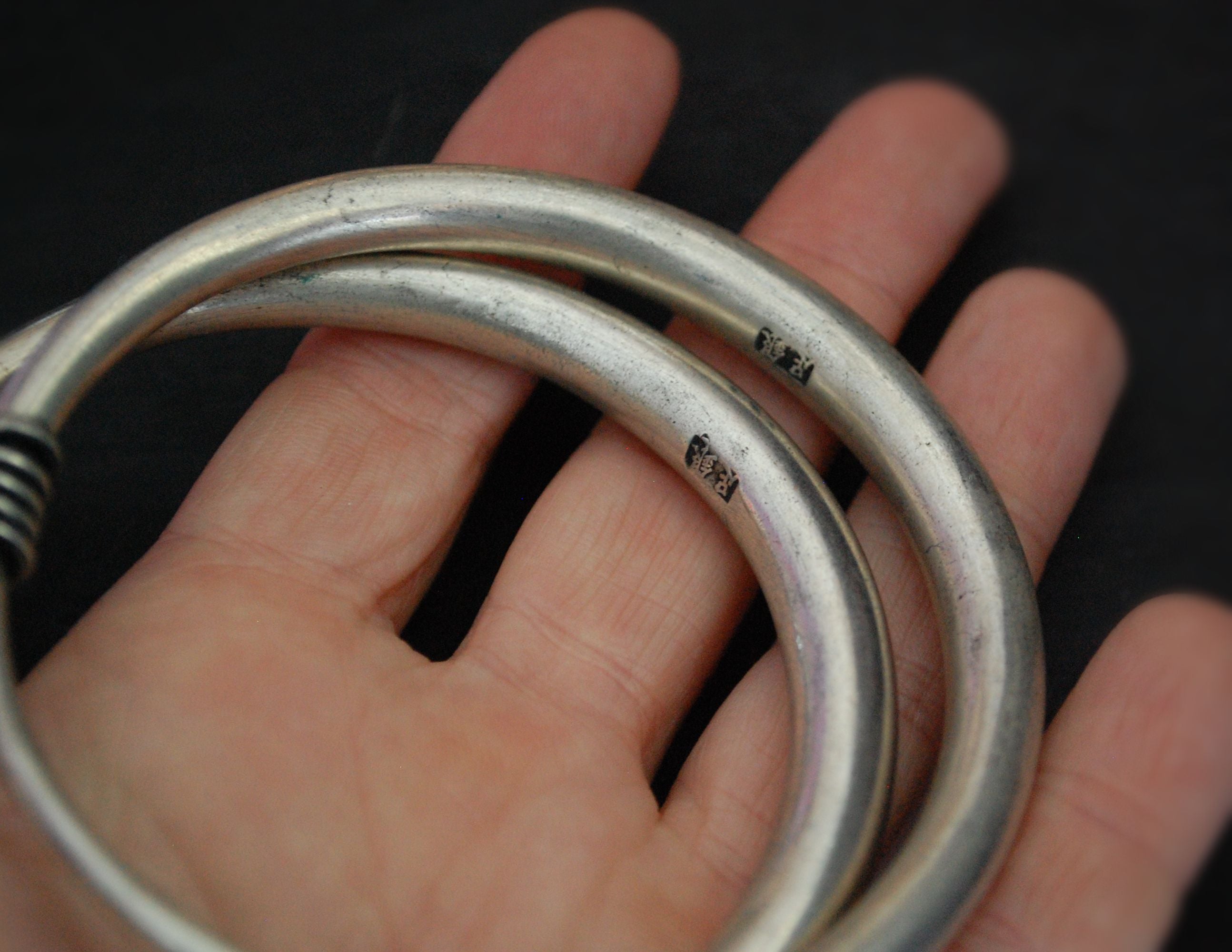 Hmong Miao Bangle Bracelet - PAIR