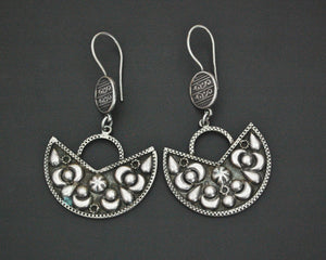 Egyptian Silver Dangle Earrings