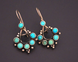 Ethnic Turquoise Earrings