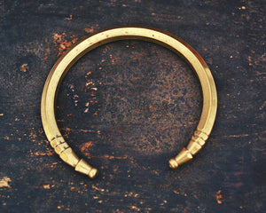 Nepali Brass Bracelet - LARGE