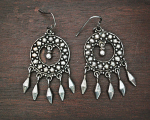 Rajasthani Silver Earrings with Tassels
