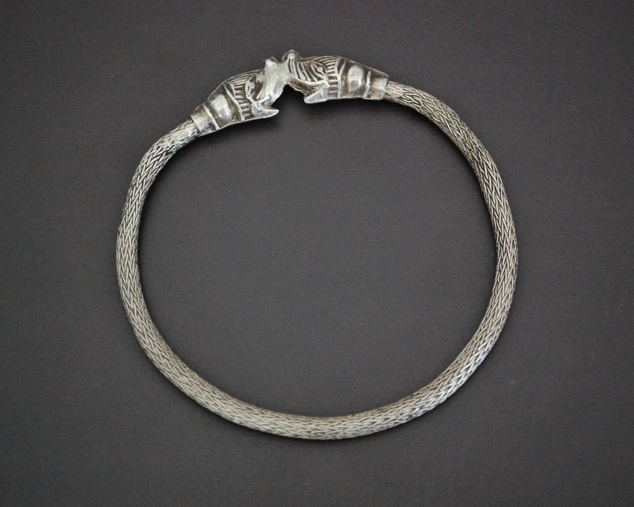 Indian Elephants Head Snake Chain Bracelet