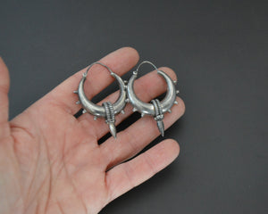 Ethnic Spike Hoop Earrings - SMALL TO LARGE