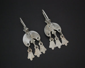 Old Moroccan Berber Earrings with Dangles