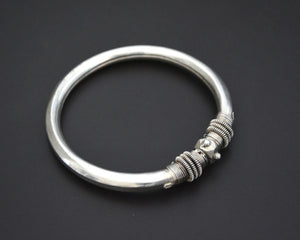 Ethnic Indian Silver Bracelet - Openable