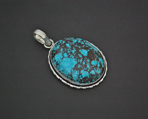 Large Turquoise Pendant from India