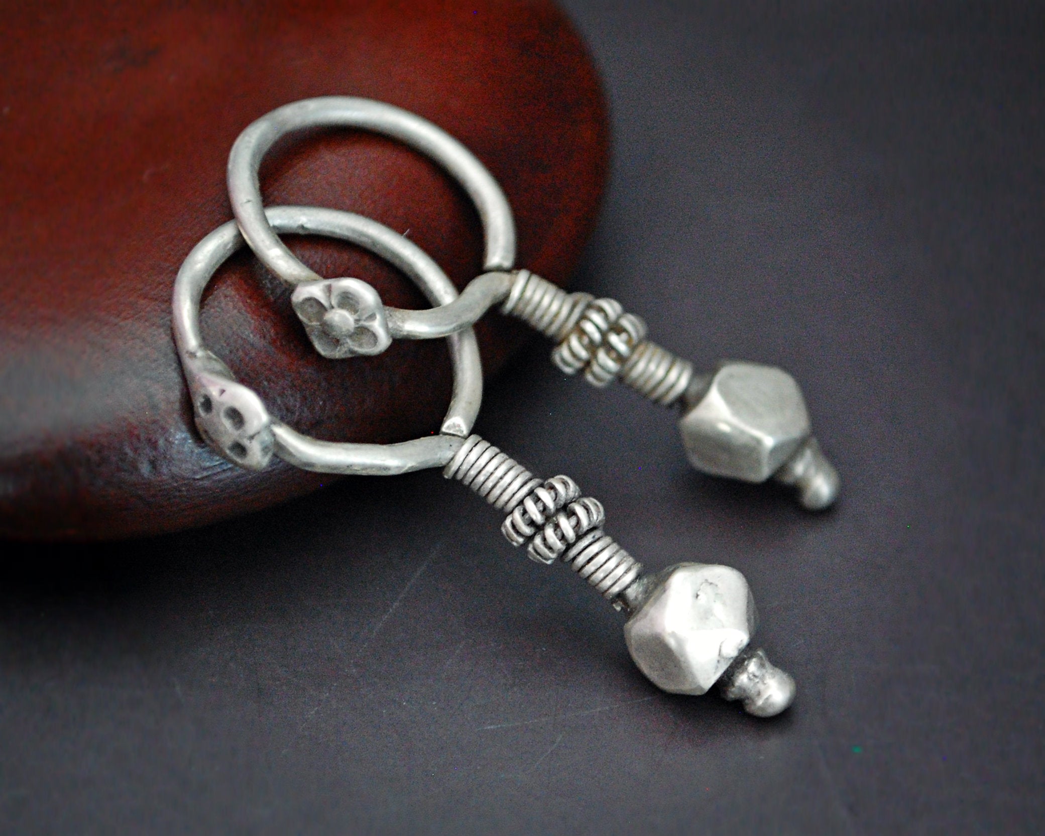 Indian Tribal Earrings from Gujarat