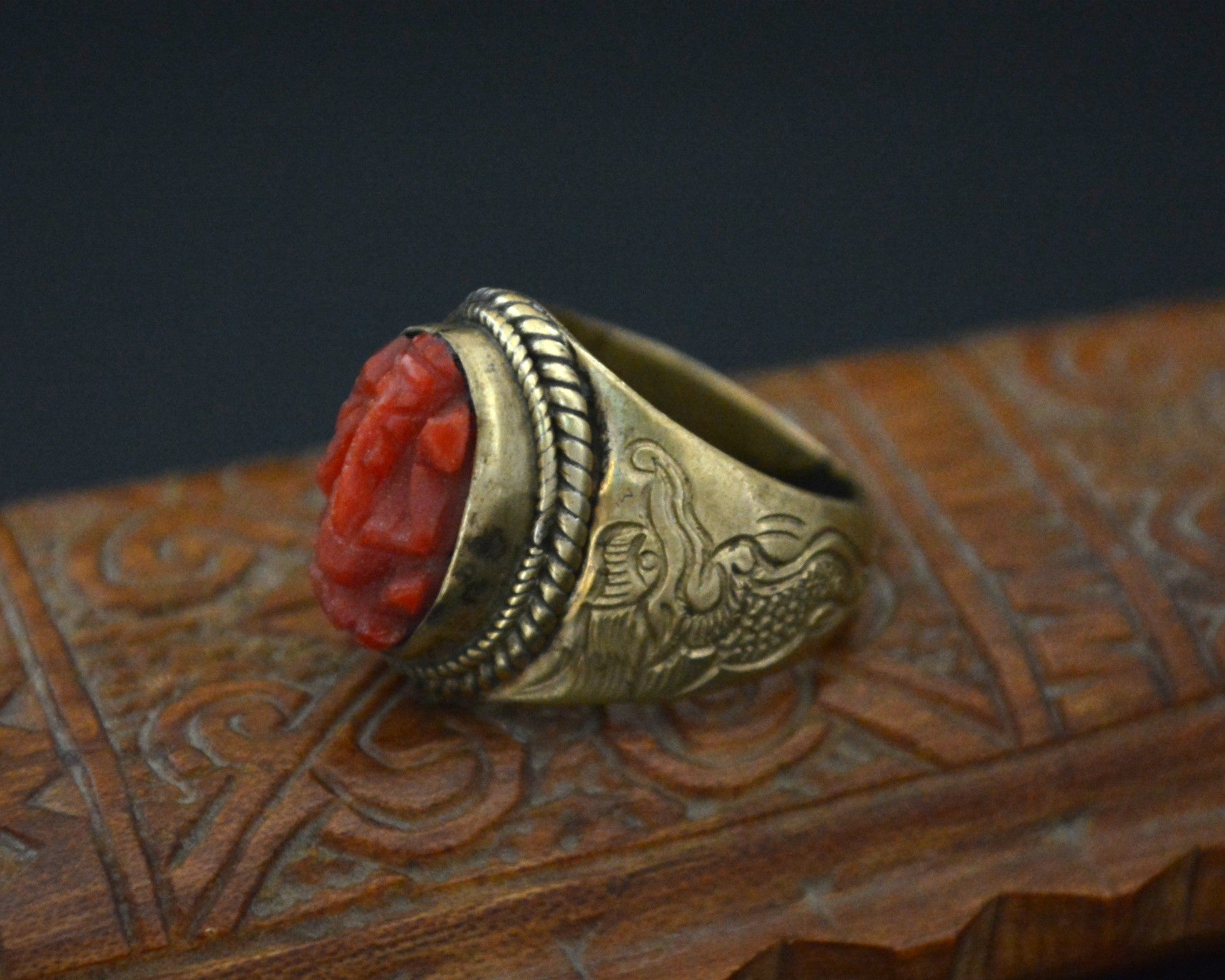 Ganesha Brass Ring - Size 6