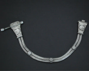 Rajasthani Snake Chain Bracelet with Fish and Peacocks