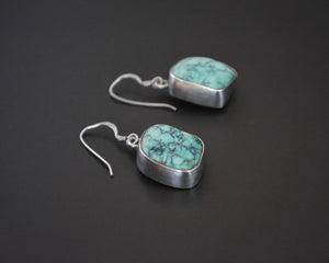 Ethnic Turquoise Dangle Earrings