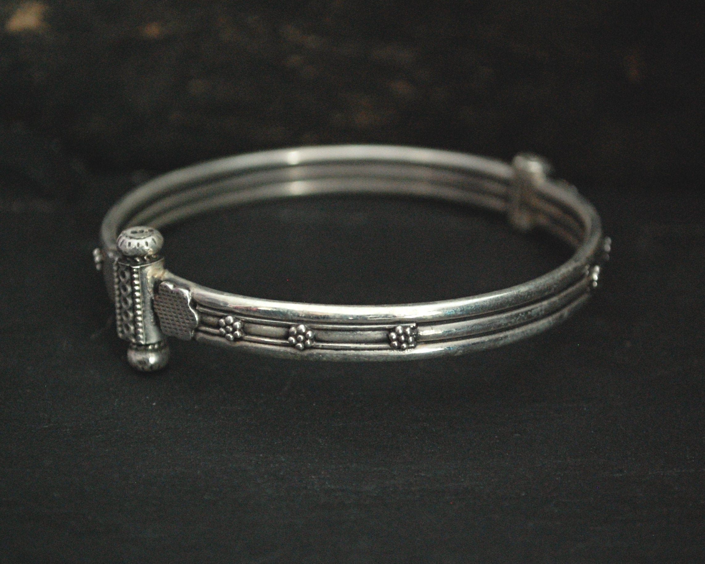 Indian Rajasthani Silver Bracelet