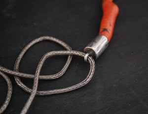 Antique Coral Pendant from Morocco - Berber Coral Necklace