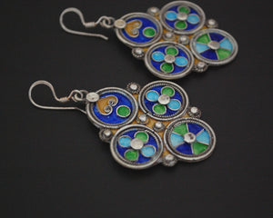 Moroccan Berber Enamel Earrings