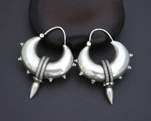 Ethnic Spike Hoop Earrings - Medium