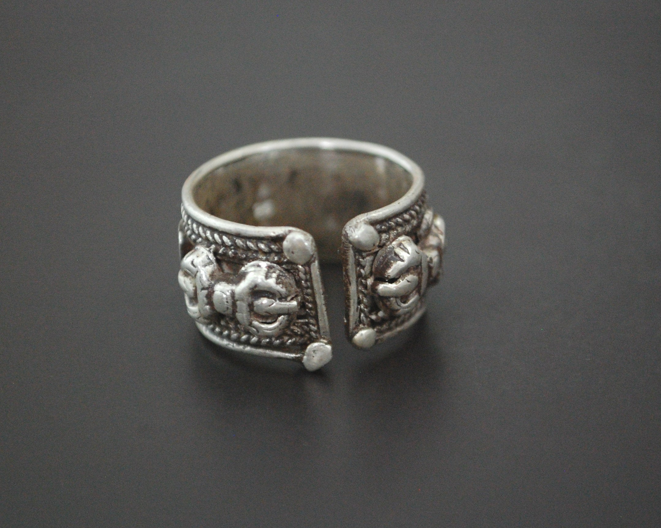 Mantra Om Band Ring from Nepal - Om Mani Padme Hum