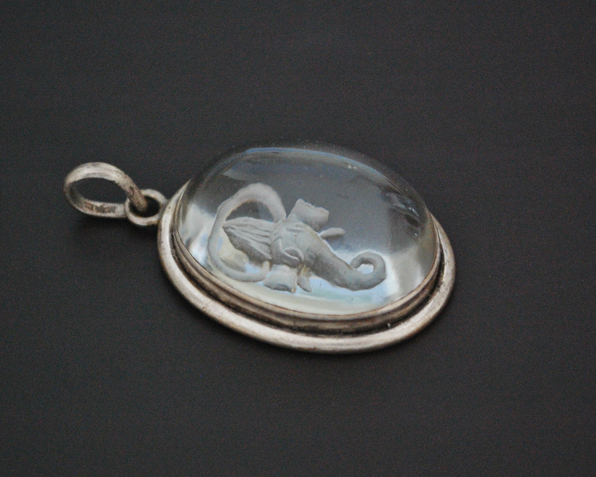 Ganesh Crystal Quartz Pendant