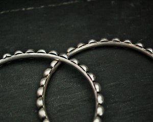 Indian Sterling Silver Bangle Bracelets - PAIR
