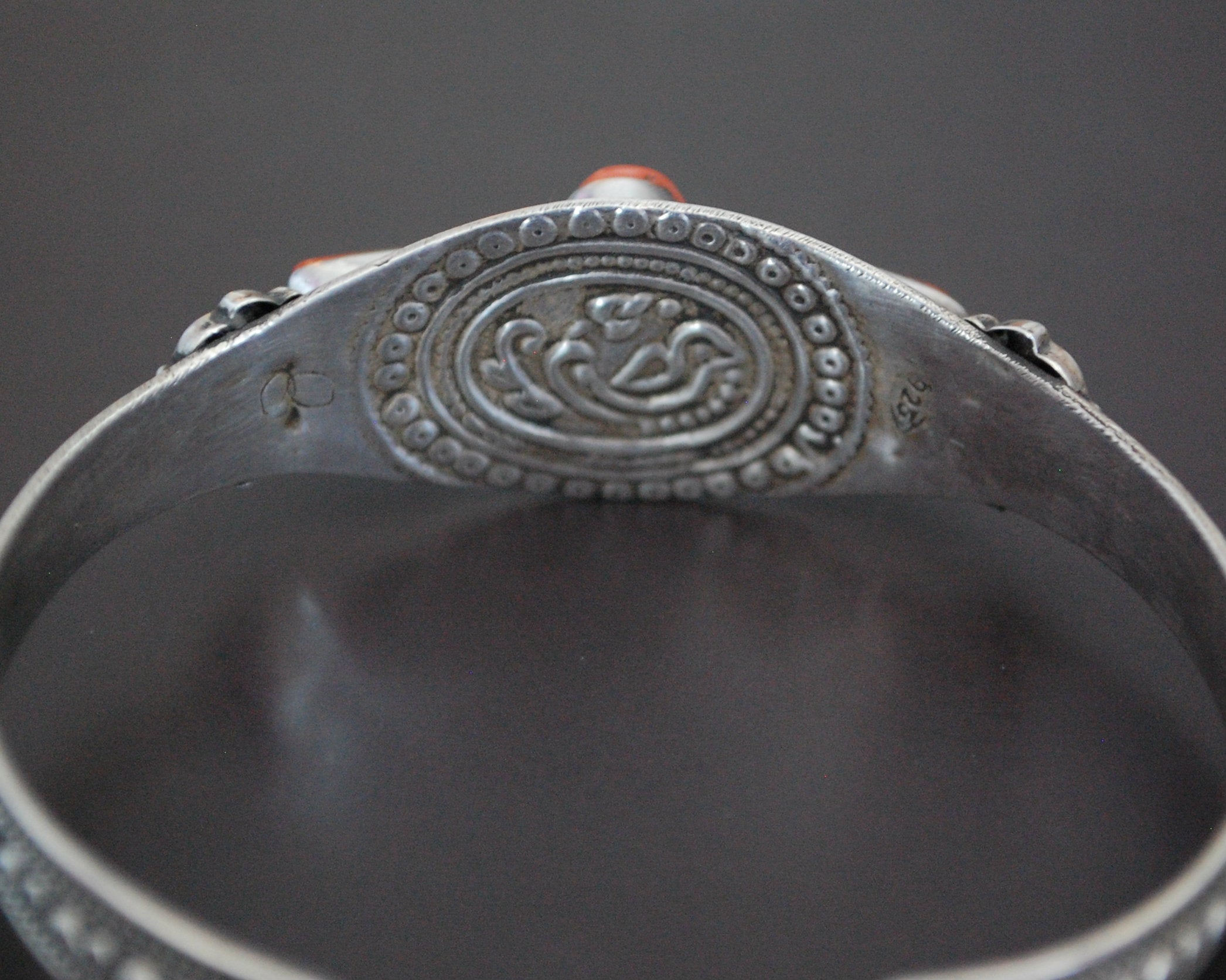 Nepali Coral Cuff Bracelet