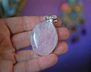 Ethnic Rose Quartz Pendant