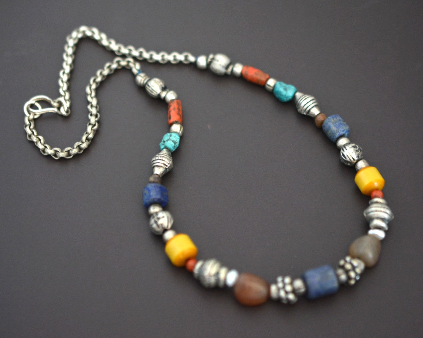 Vintage Nepali Multistone Necklace