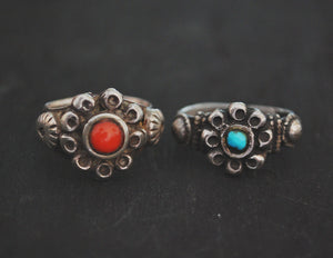 Rajasthani Turquoise Ring - Size 6
