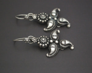 Rajasthani Silver Paisley Earrings