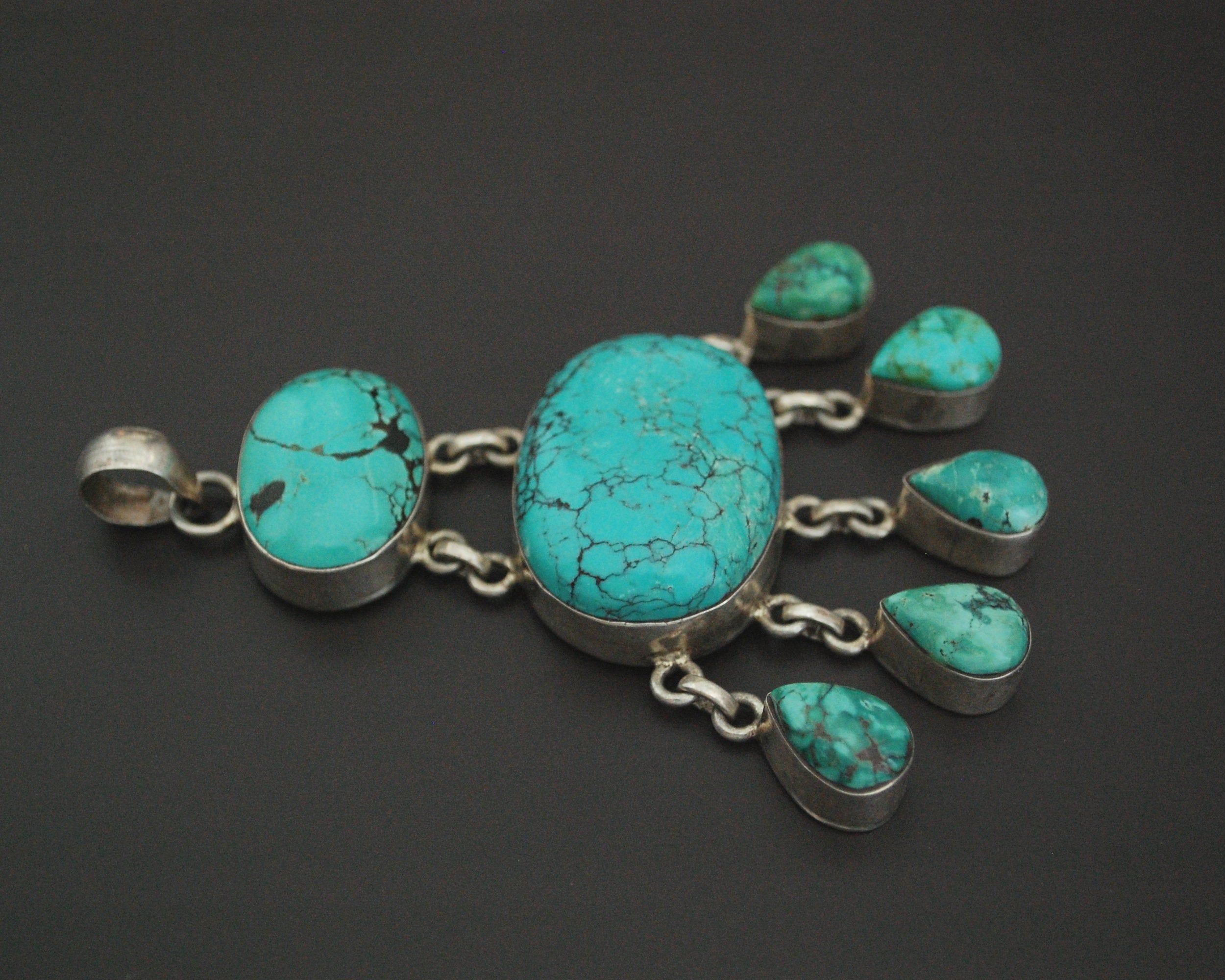 Huge Turquoise Pendant from India