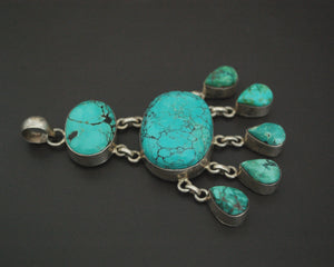 Huge Turquoise Pendant from India
