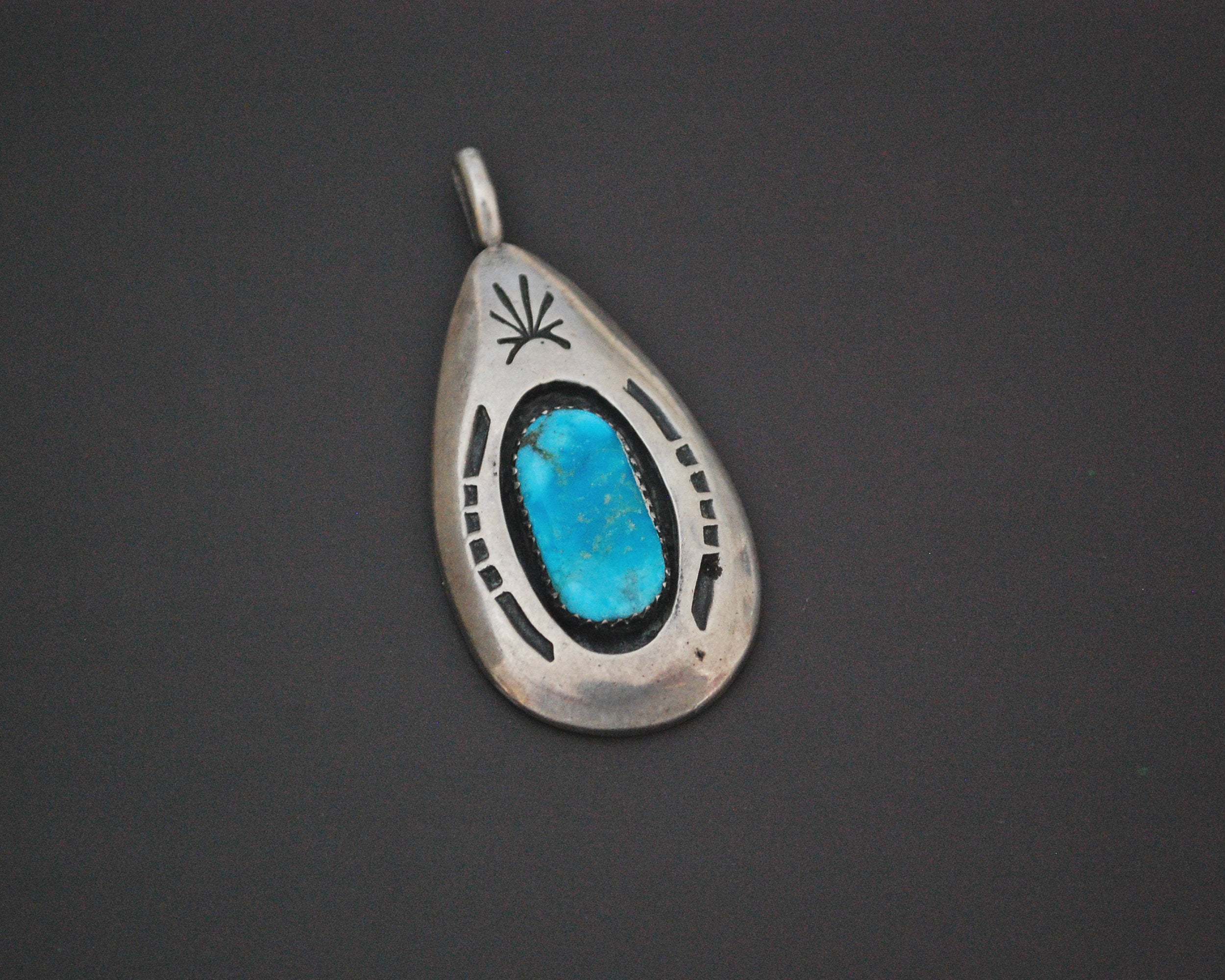 Native American Turquoise Pendant