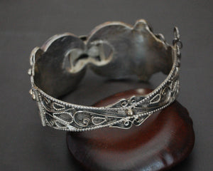 Tunisian Hinged Silver Bracelet
