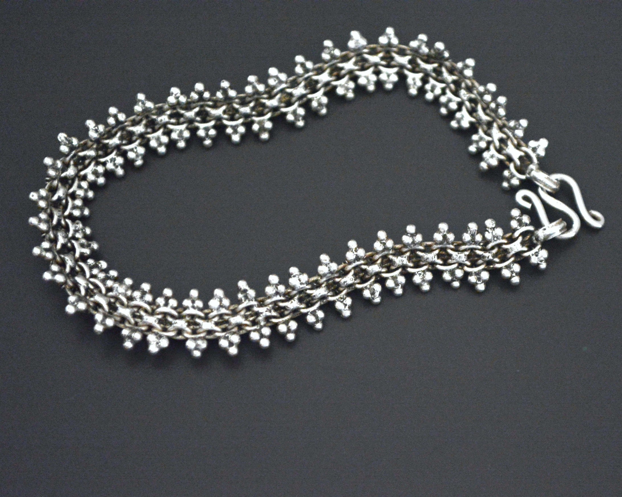 Ethnic Link Bracelet - Sterling Silver