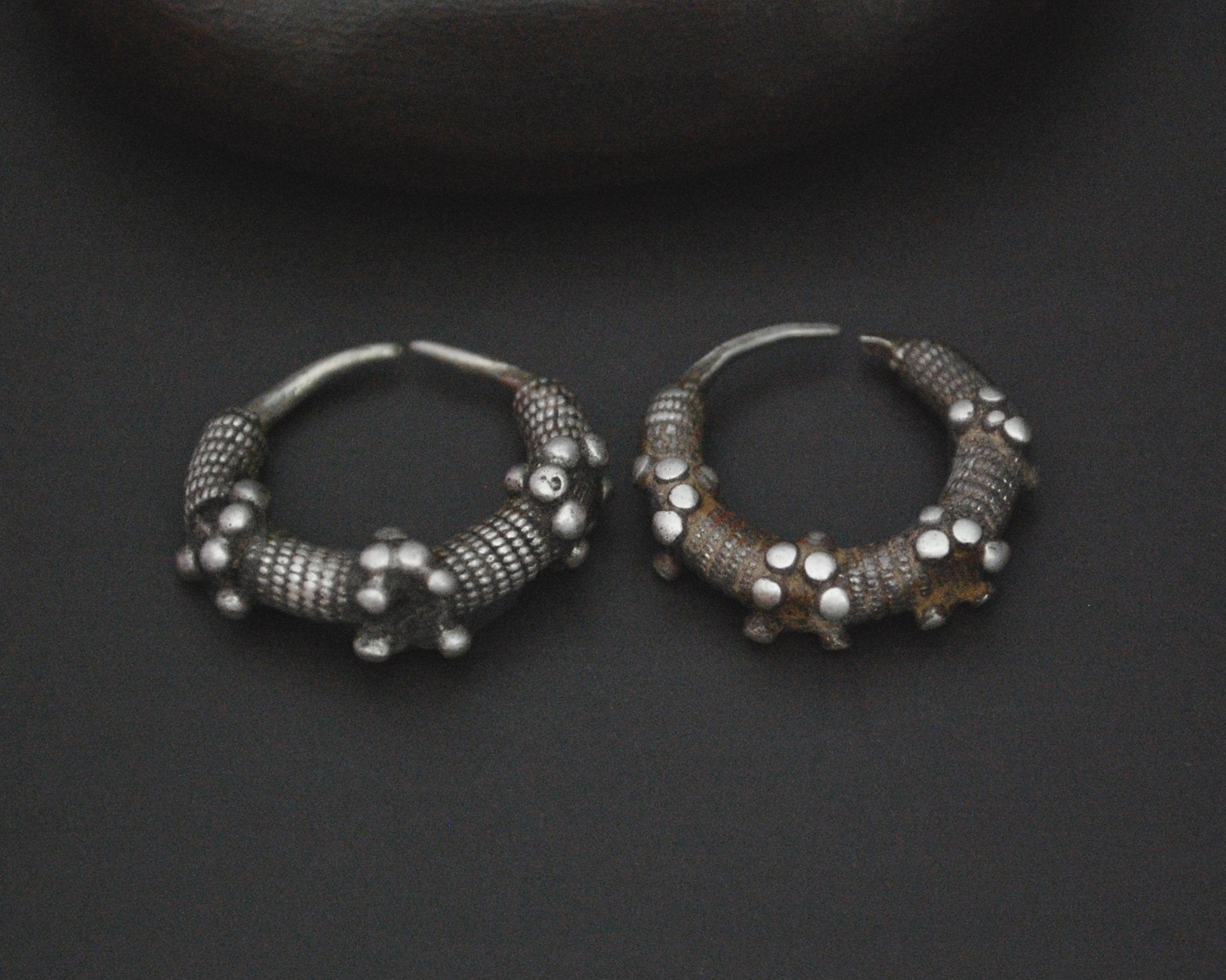 Antique Mauritanian Hoop Earrings - SMALL