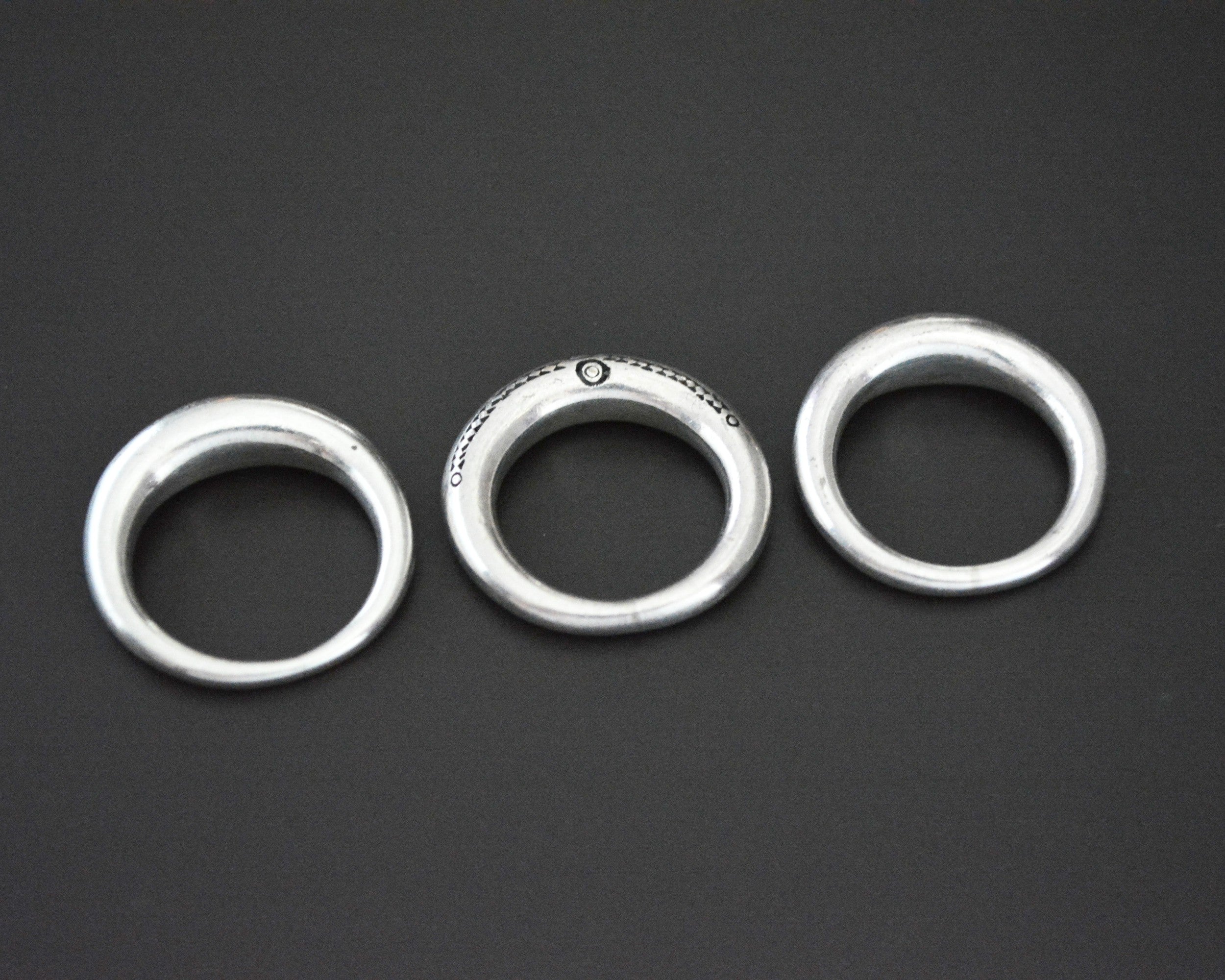 Tuareg Silver Ring - Size 7.25 - 8
