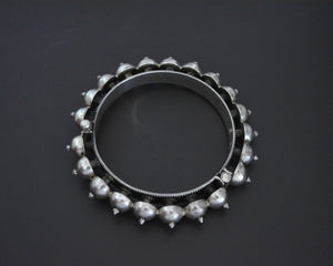 Indian Silver Bracelet - Hinged - SMALL/MEDIUM