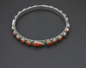 Berber Coral Bangle Bracelet