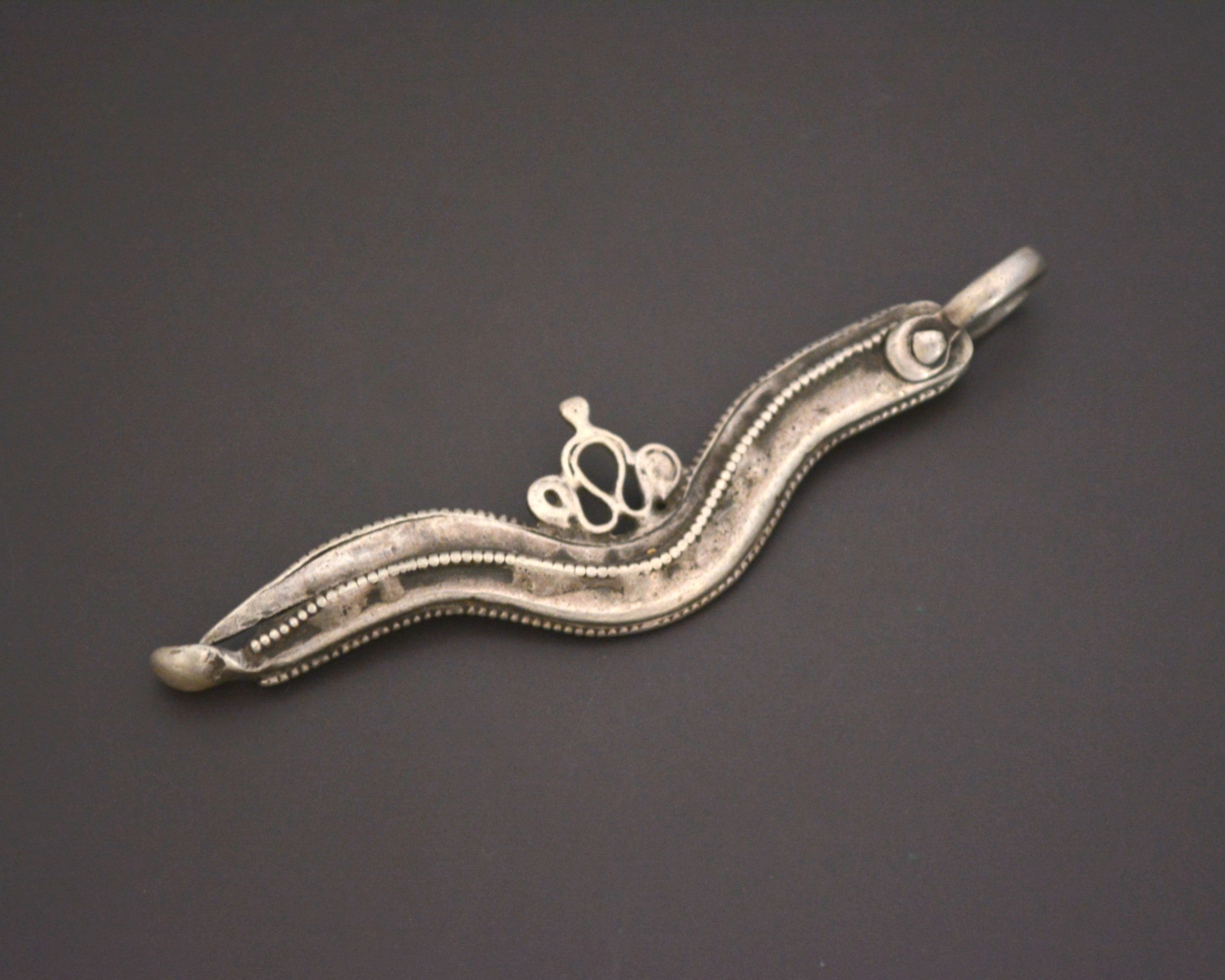 Old Indian Rajasthani Silver Pendant